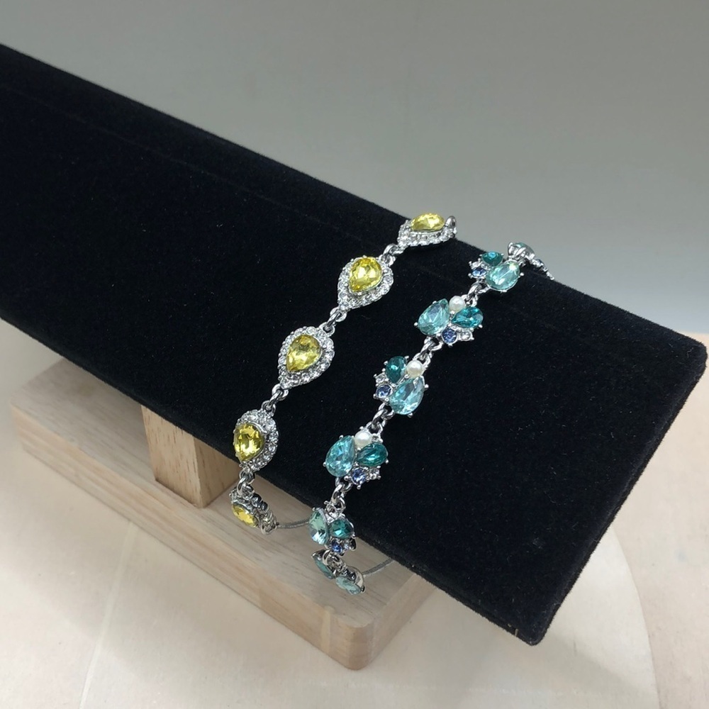 Charter club bejeweled adjustable bracelets elegant dainty dazzling